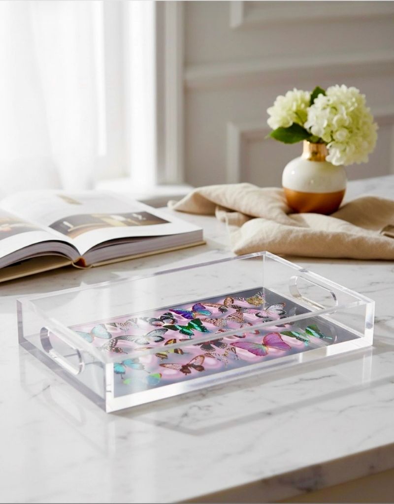 Luminous Gathering Acrylic Small Rectangle Tray