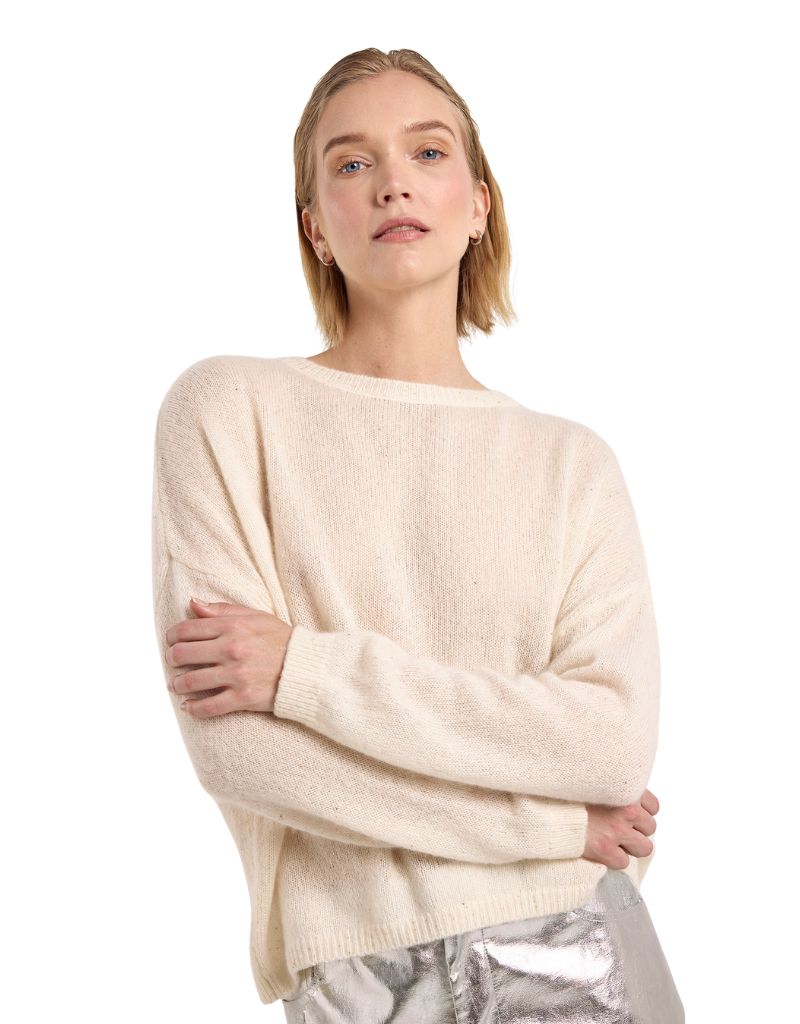 Estelle Sparkle Crew Ivory