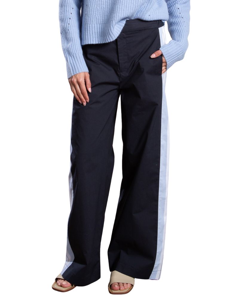 Wes Pant in Marbella Poplin Ink PS26