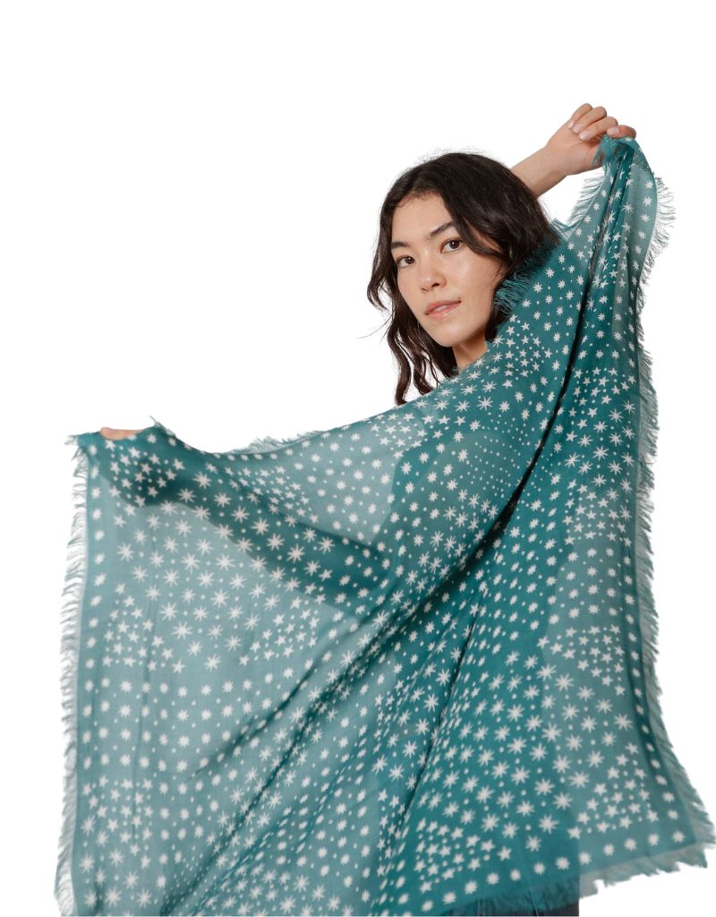 Big Honcho Bandana Starry in Teal