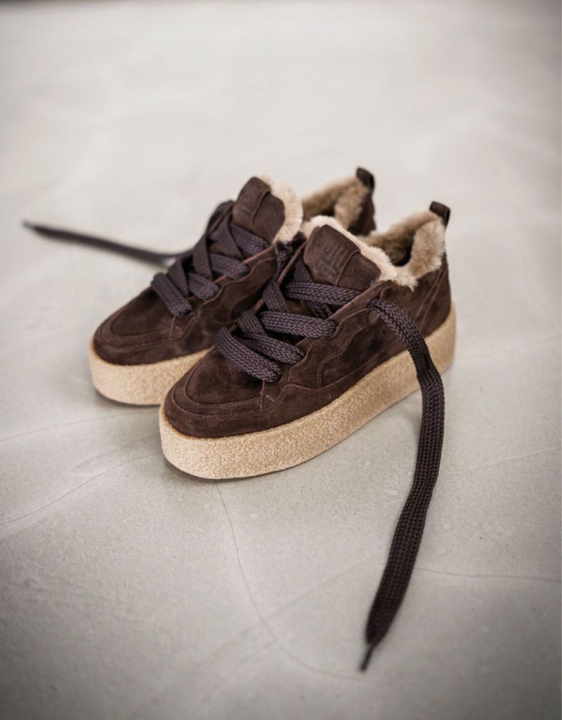 Bazar Pepe Camel Suede Sneaker