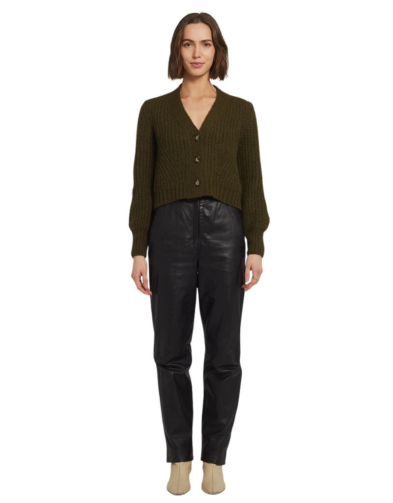 Sara Cardi Dark Olive
