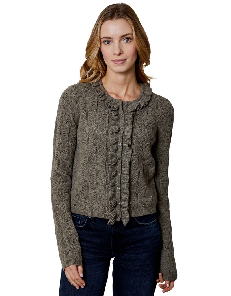 Elenor Cardigan Dried Basil