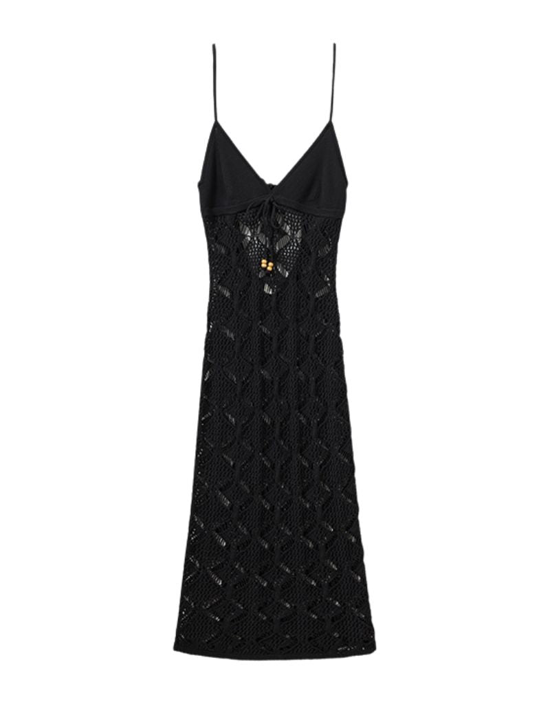 Marrakesh Midi Dress Black Su26
