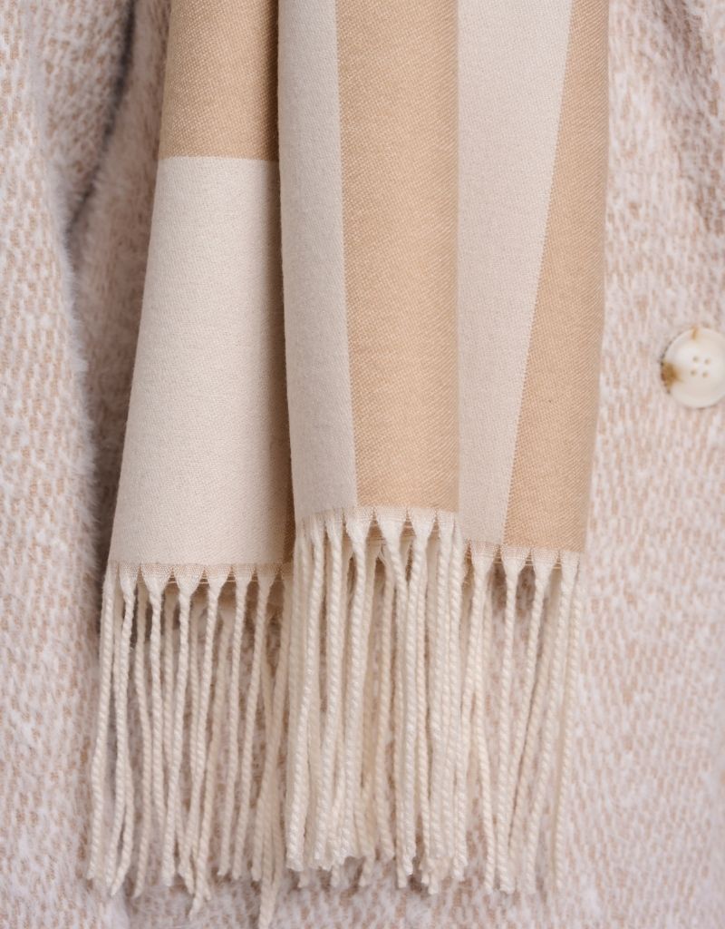 Esen Scarf with Dessin Birch Oat