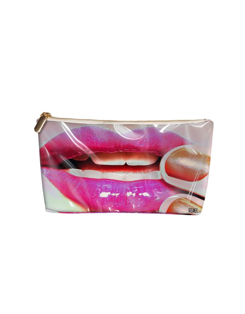 Luscious Lips Medium Makeup Bag Travel Case