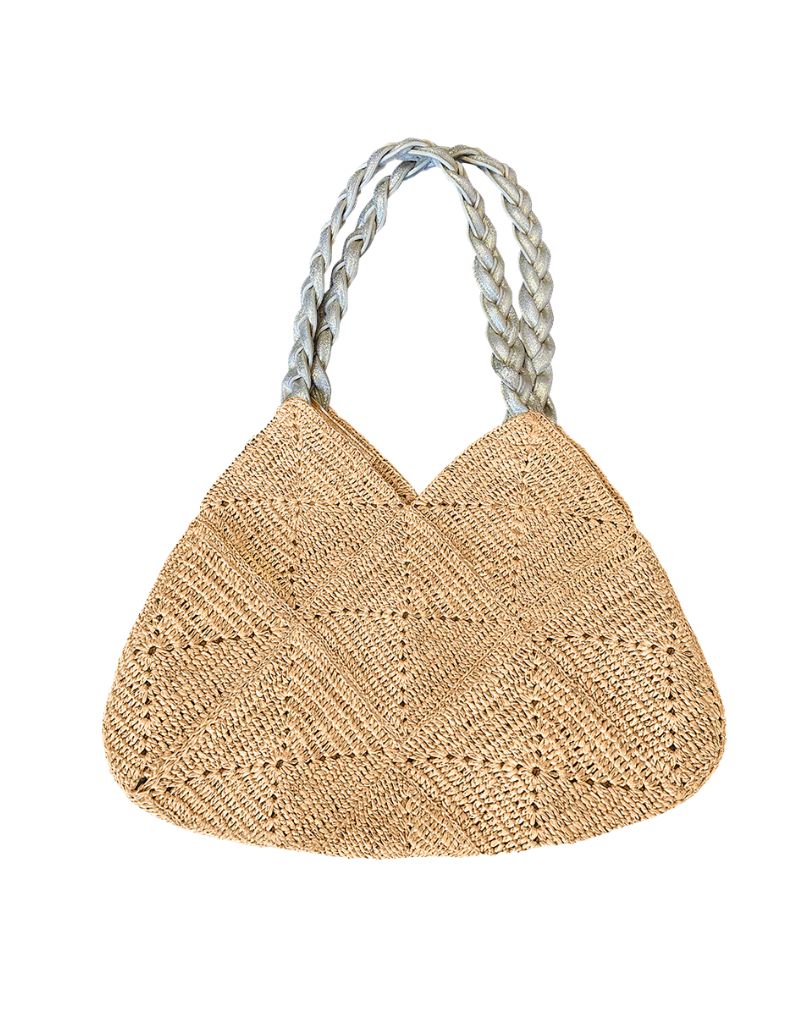 Foggia Tote Lux Natural Silver