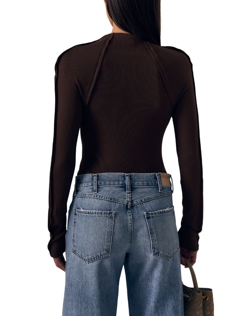 Freya Long Sleeve Chocolate Brown F26
