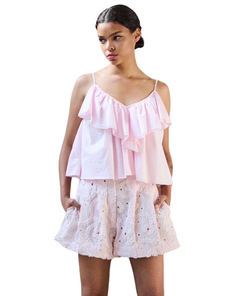 Flared Shorts Bliss Eyelet