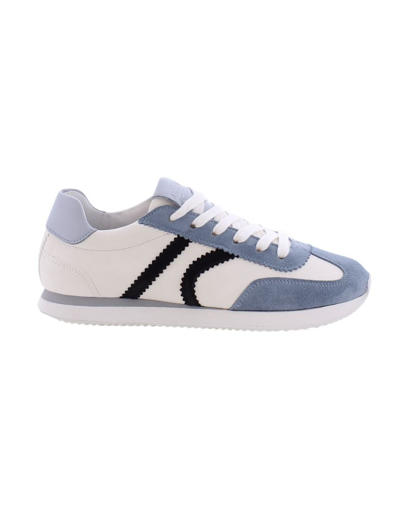 Mui Suede and Leather Sneaker Sky/Butter/Blue/Black