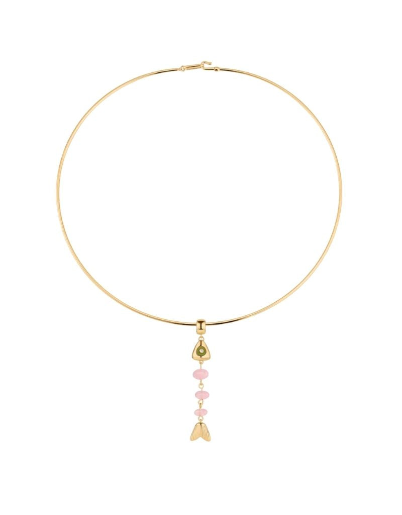La Pez Pink Jade Bail Charm