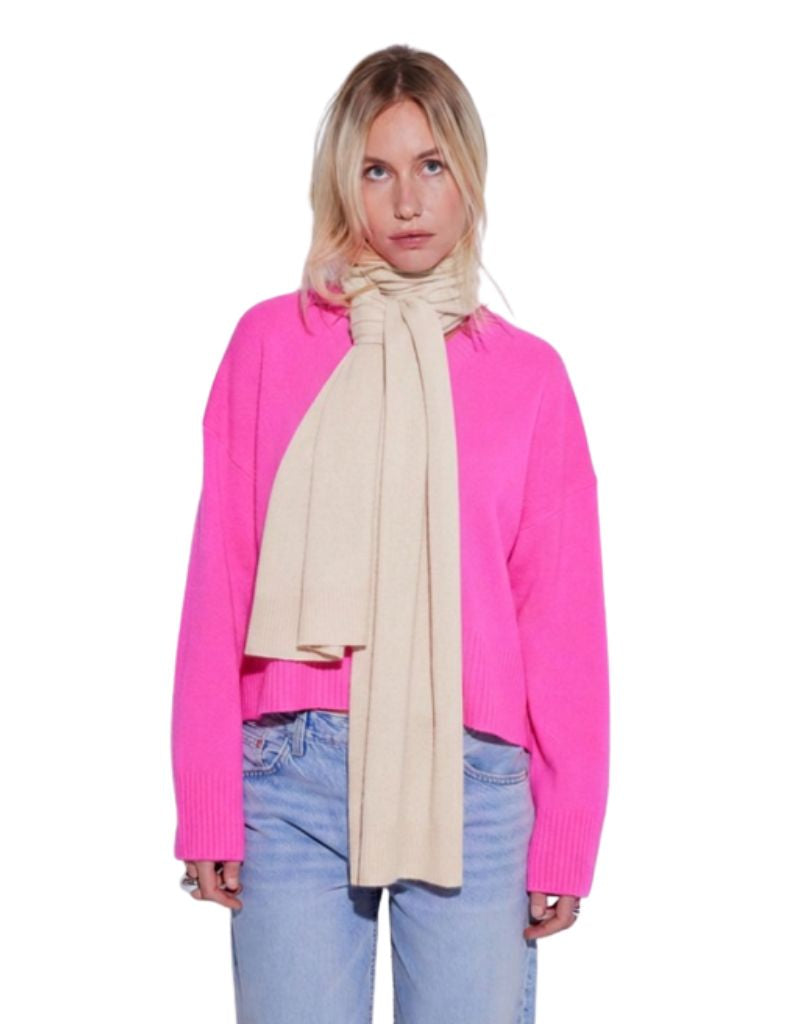 Snow Fall Scarf  Organic White F26