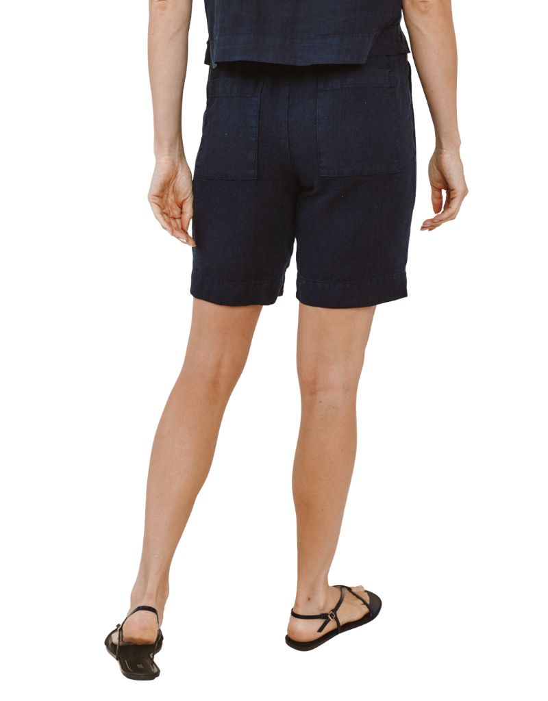 Pleated Bermuda Black