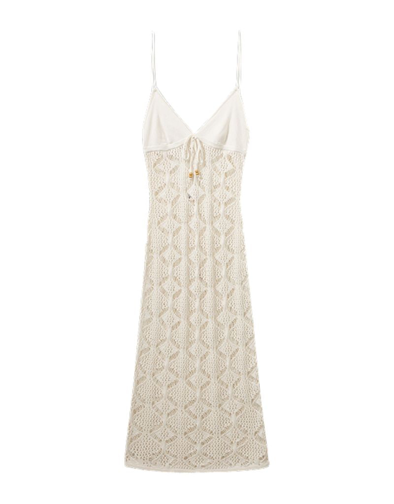 Marrakesh Midi Dress Ecru Su26