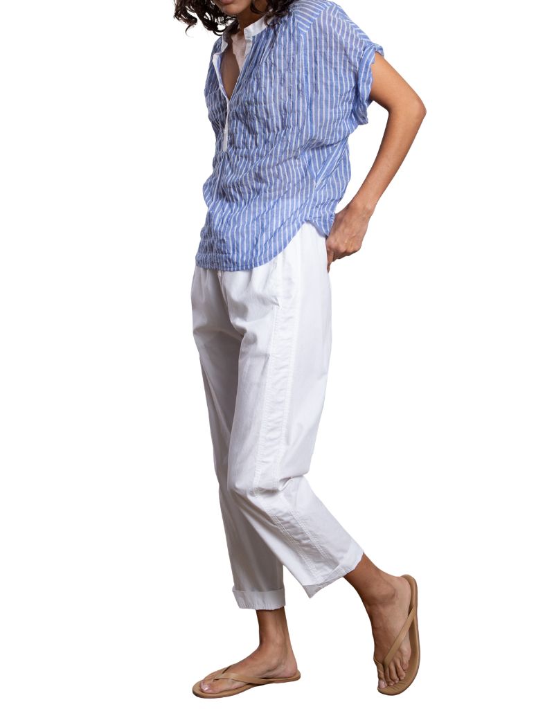 Andy Pant in Paperweight Cotton White