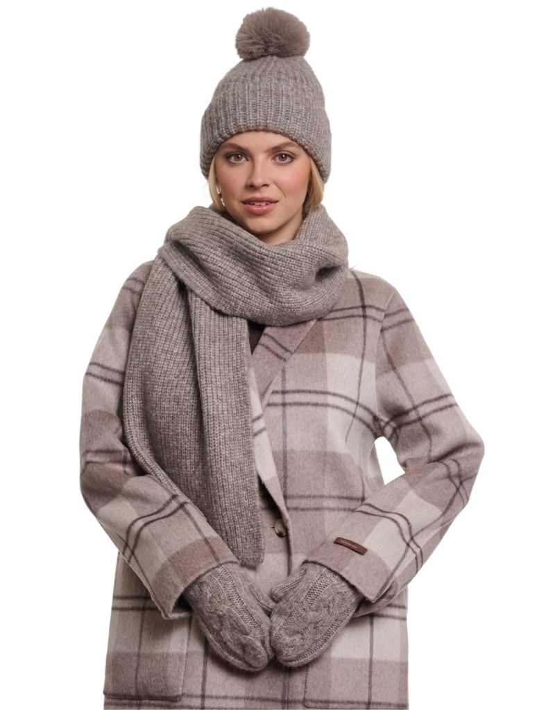 Nuria Scarf Toffee Blend F26