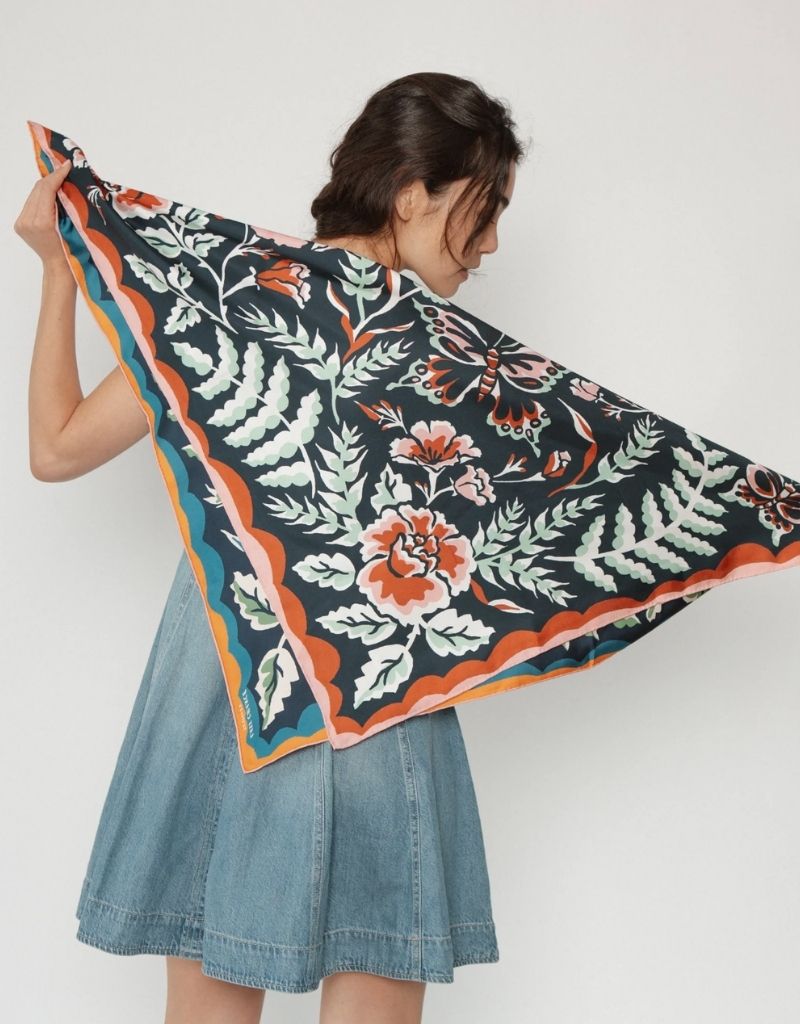 Twofer Silk Scarf Wildwood