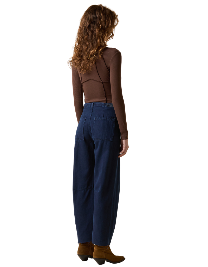 Utility Soft Barrel Mid Rise Sandwashed Navy