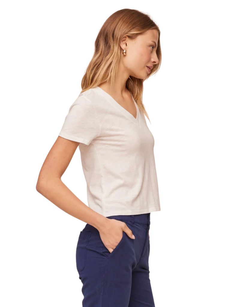 V-Neck Tee White