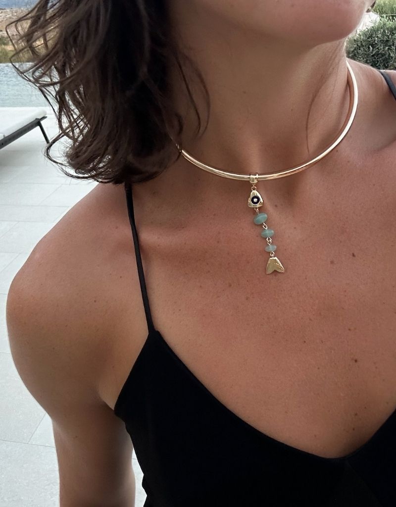 La Pez Amazonite Bail Charm