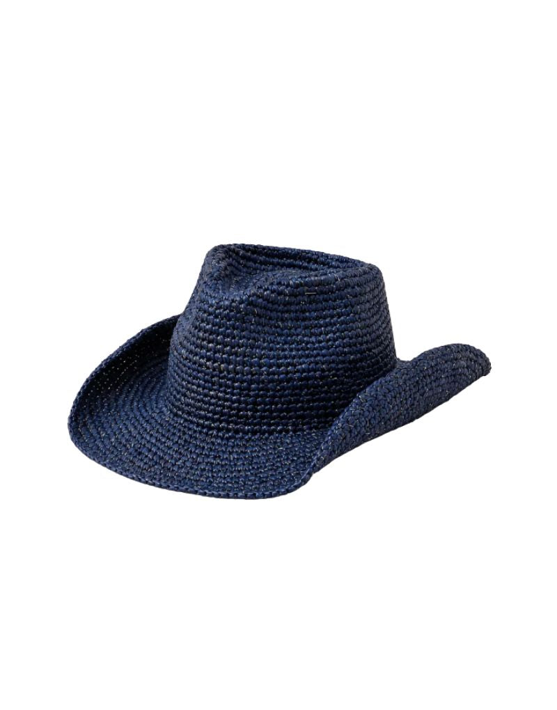 Carrera Hat in Navy & Silver