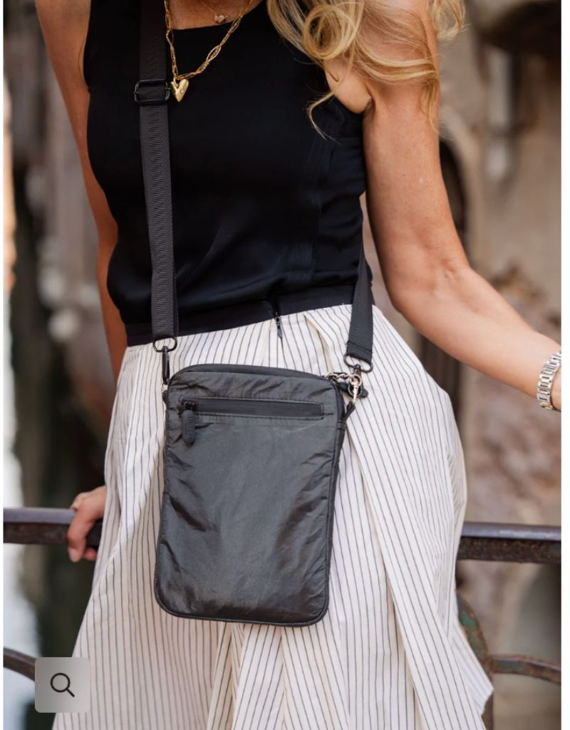 Cell Phone Purse in Shimmer Black