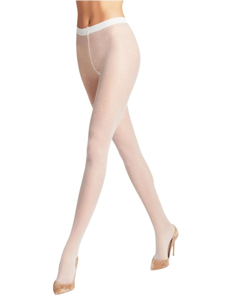 Dot 15 DEN Women Tights 40685 White
