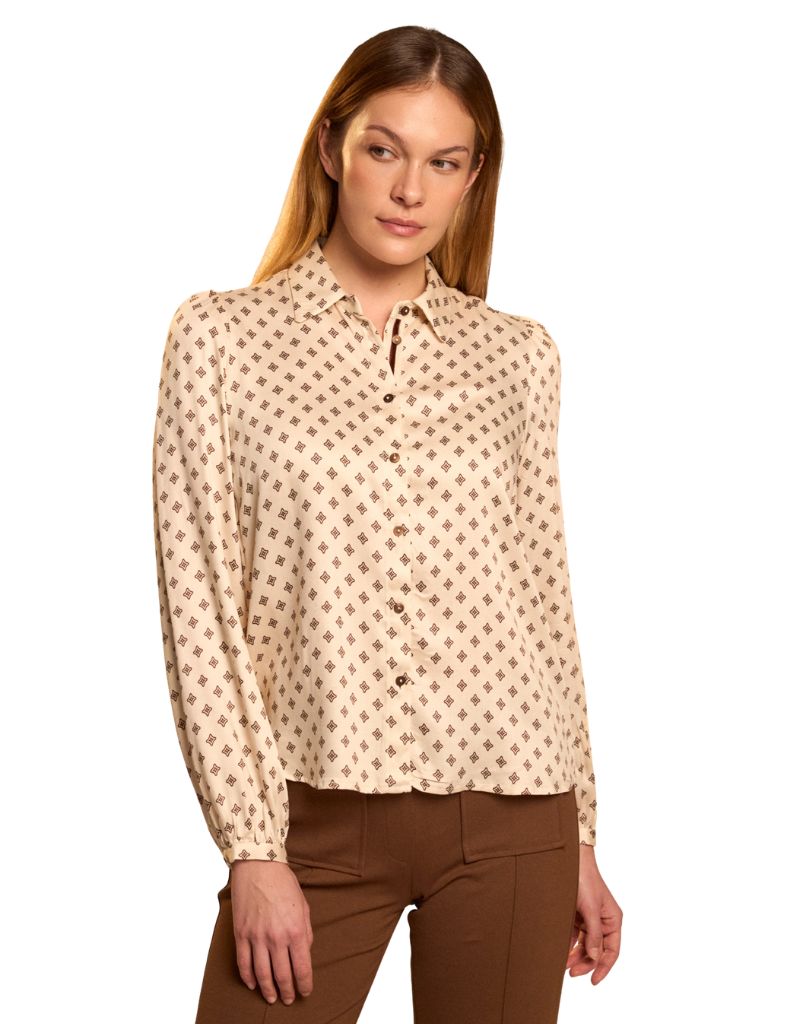 Cegan Blouse Chocolate F26