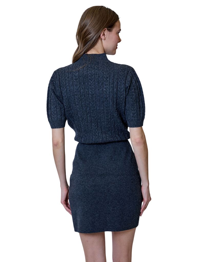 Roxana Dress Dark Charcoal H26