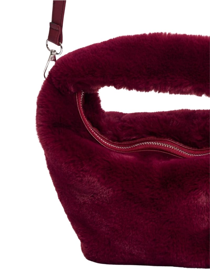 Cheryl Small Faux Fur Crossbody Bag Sugar Plum