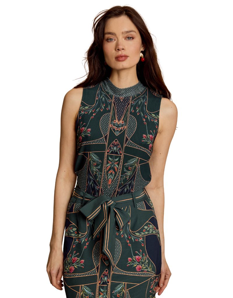 Romi Top in Patchwork Flower F26
