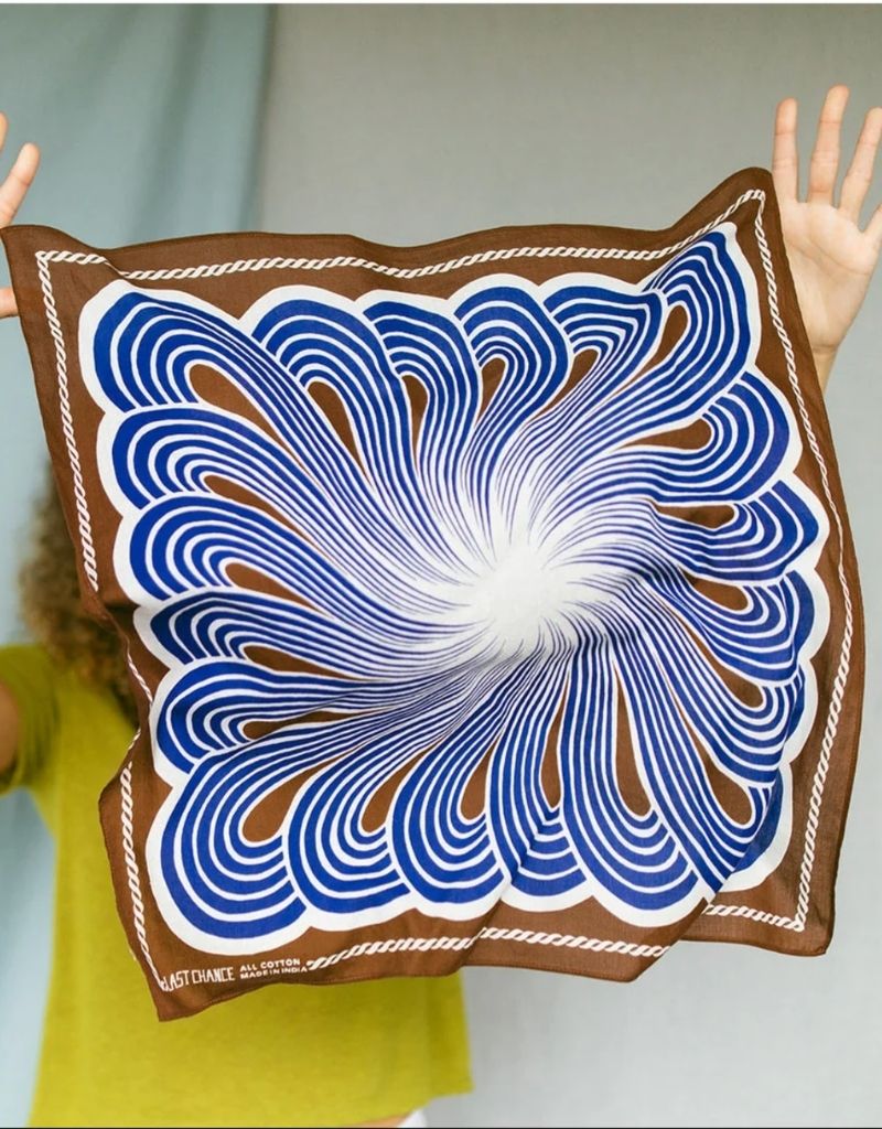 Cotton Spiral Bandana Chestnut