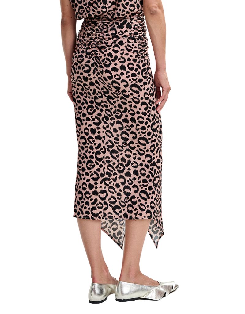 Joya Printed Jersey Skirt Combo Faded Violet