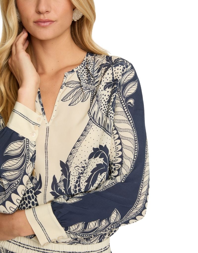 Fern Top in Ink Island