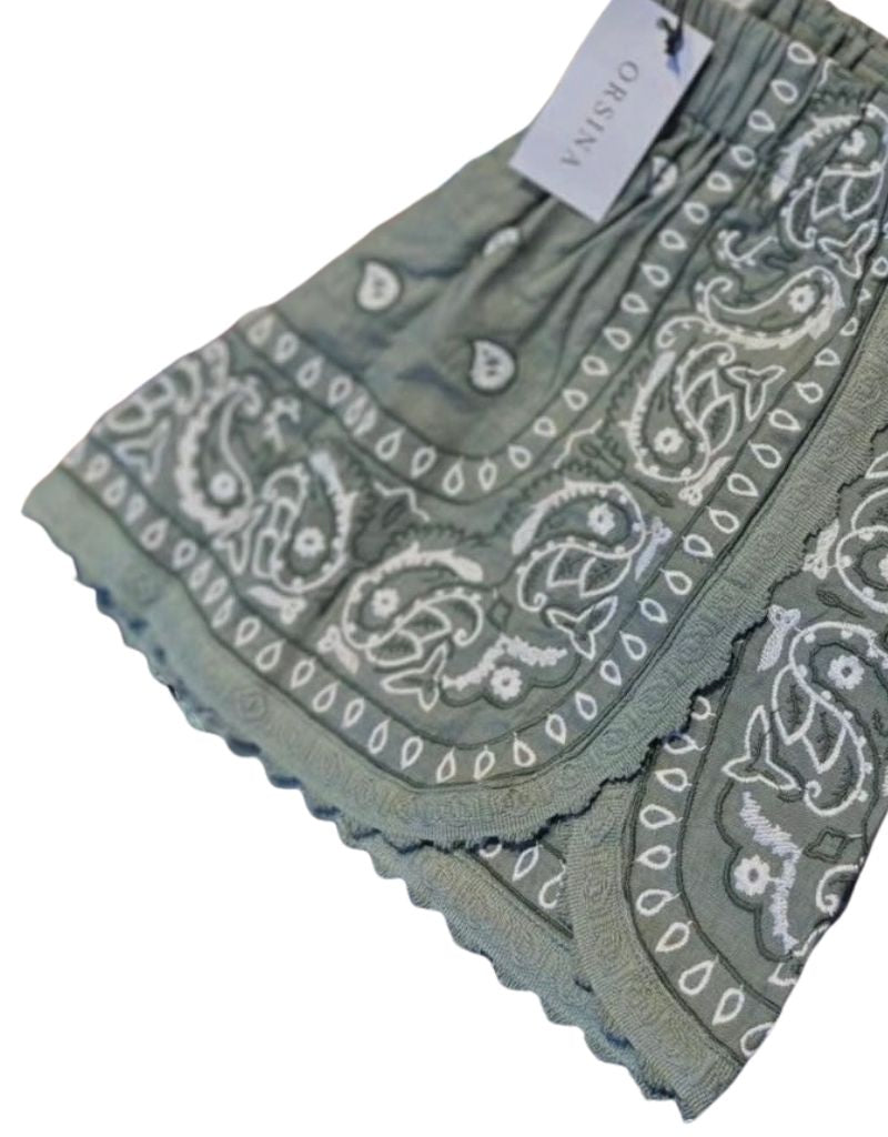 Bandana Shorts Khaki Su26