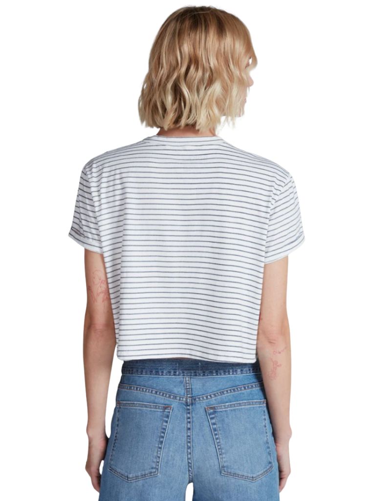 Shrunken Boy Tee Double Stripe Black