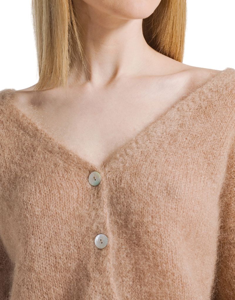 Cornelia Cropped Cardigan Medium Brown