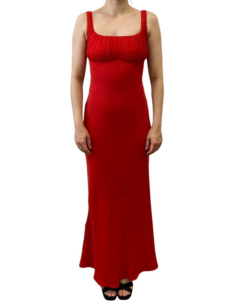 Chantal Long Dress Scarlet H26