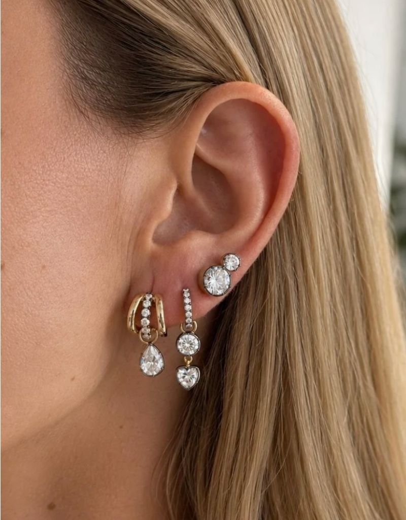 Noir Duo Studs