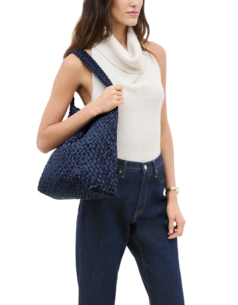 Nomad Medium Hobo Double Weave Indigo
