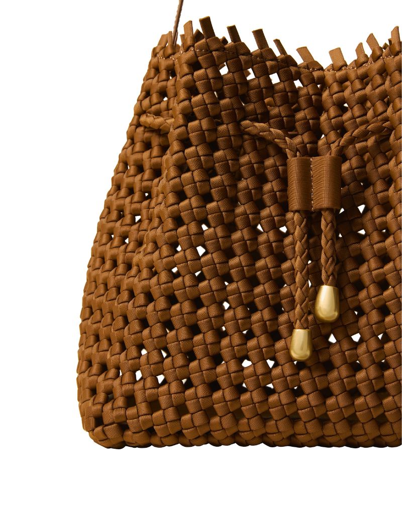 Mallorca Medium Bucket Open Weave Teak