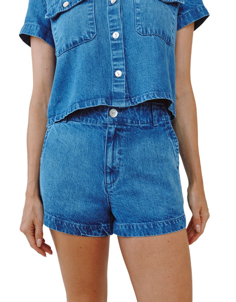 Elle Playa Trouser Short Spring Horizon Wash