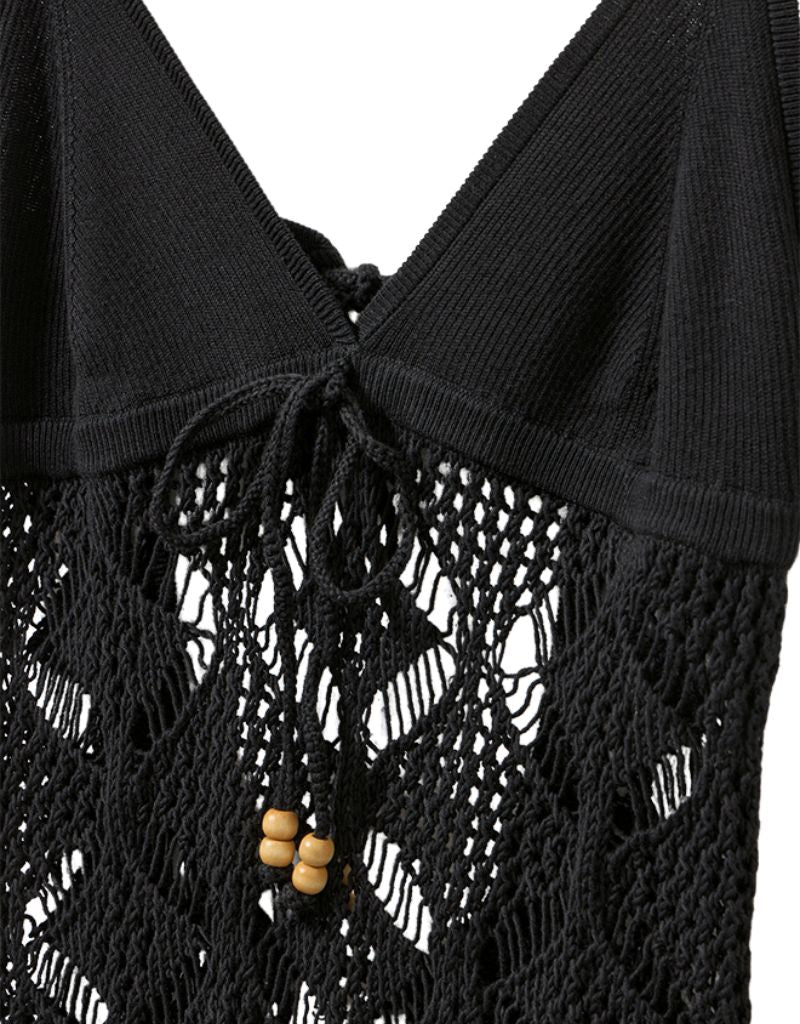 Marrakesh Midi Dress Black Su26
