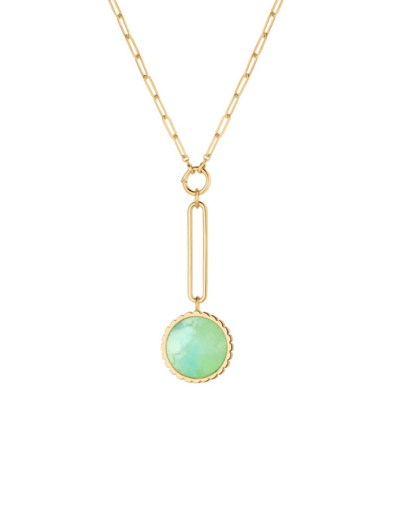 Odeon Chrysoprase Drop Charm