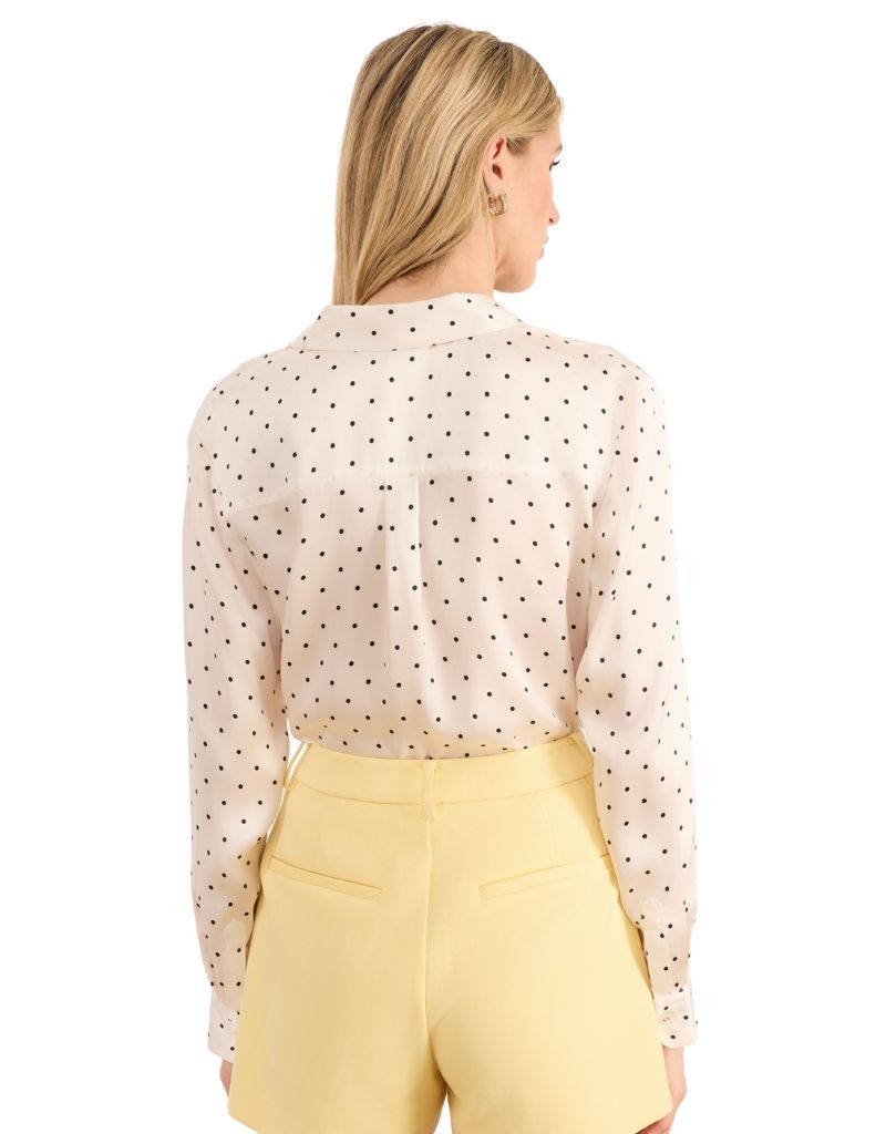 Crosby Silk Blouse Pin Dot