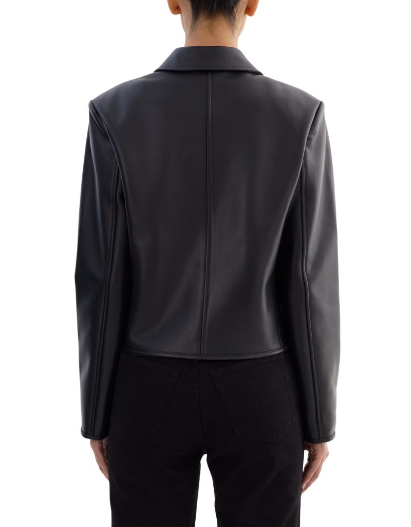 Francesca Leather Jacket Black