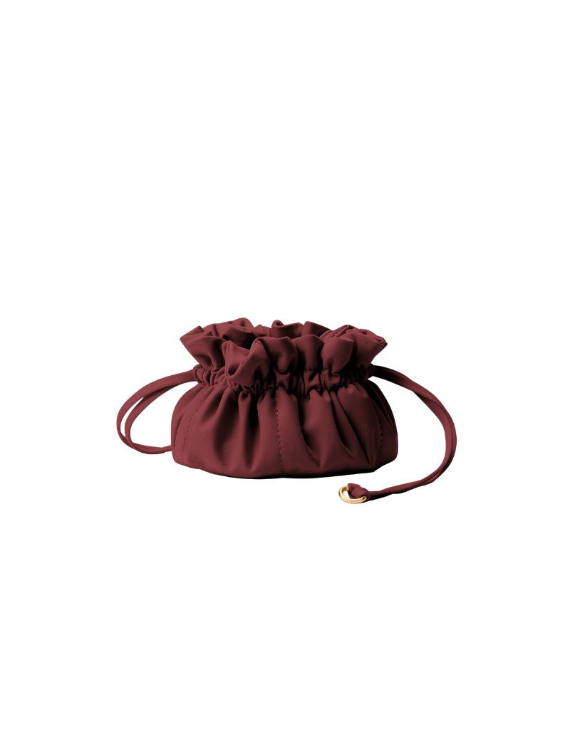 Lotus Petit Jewelry Pouch Bordeaux