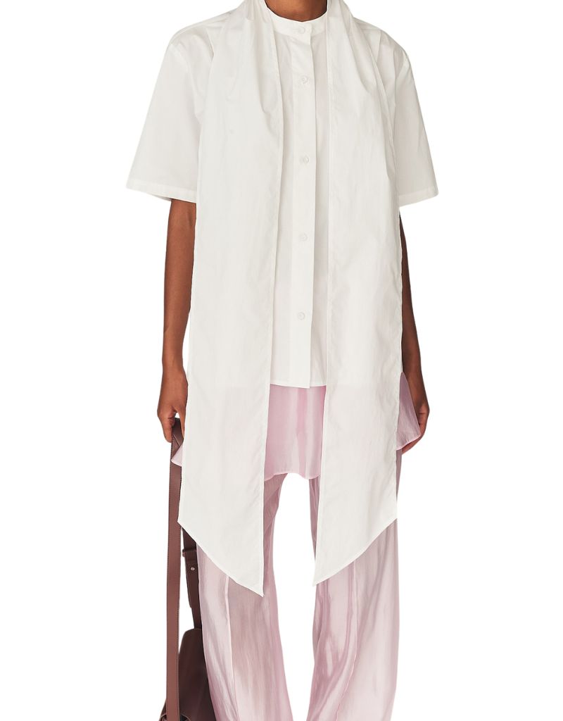 Cyprus Scarf Shirt White