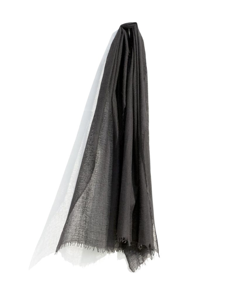 Cashmere Whisper Featherweight Stole Scarf Black