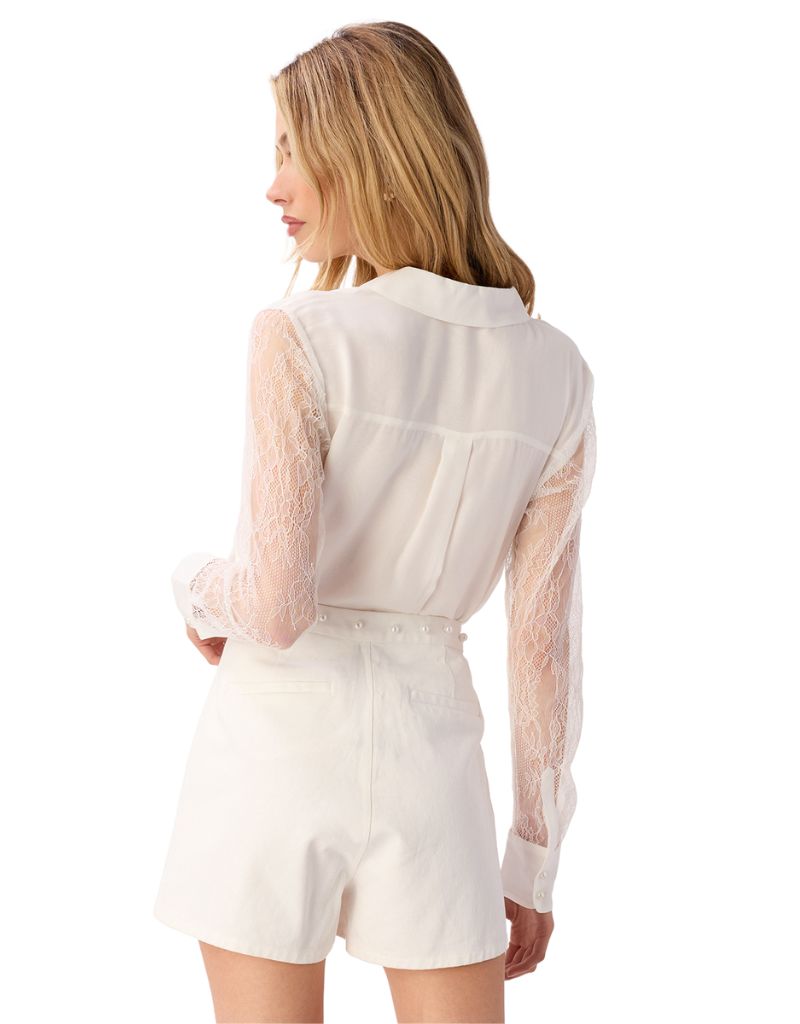 Chelsey Chiffon Blouse White